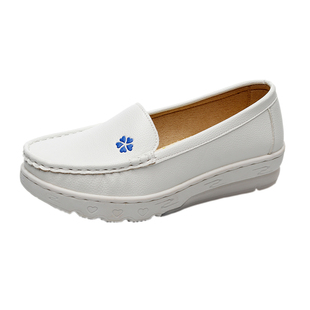 护士鞋女软底透气防臭防滑不累脚四季医护专用踩线舒适小白鞋34码