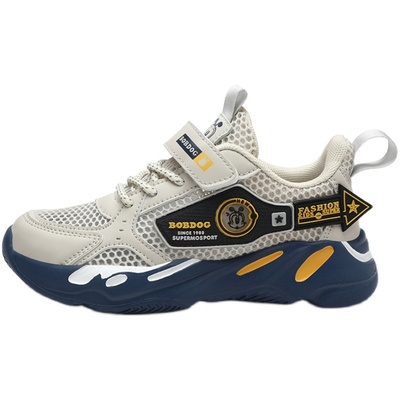 巴布豆男童夏季单网透气运动鞋