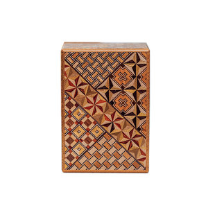 日本寄木细工秘密箱日式机关盒子解密首饰盒小型饰品盒生日礼物女