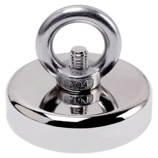 强力磁铁超强吸铁石圆形强磁打捞磁王钕铁硼铷磁钢吸盘磁性固定器