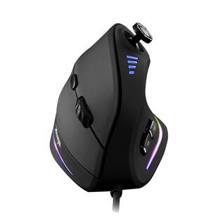 掌握者C-18垂直鼠标侧握立式游戏智能宏编程握式办公鼠标宏直立款