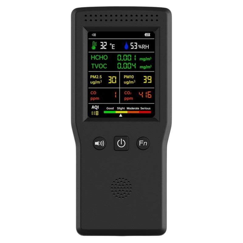 测PM2.5PM10甲醛TVOC一二氧化碳