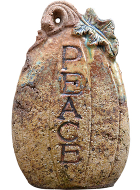 复古陶土和平户外南瓜装饰摆件