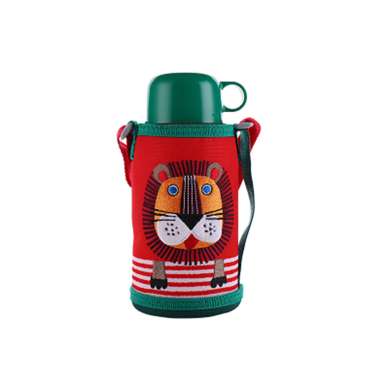 日本2017新款虎牌儿童保温杯吸管杯儿童水壶狮子宝宝二用保冷水壶