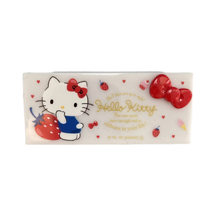 三丽鸥kitty 便携棉签盒牙线创口贴首饰收纳盒随身卡通小盒子