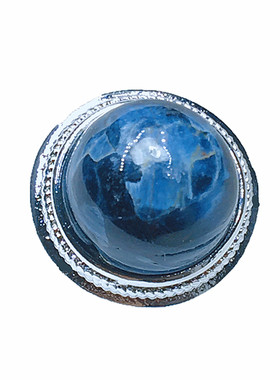 天然彼得石戒指女款简约时尚s925