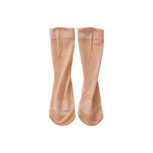 10双永春天鹅绒春夏加长薄款短丝袜防勾丝大码肉色透明耐磨短袜女