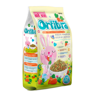 alice高蛋白膨化成兔粮4kg媲美钢琴兔粮胡萝卜宠物兔子饲料粮食