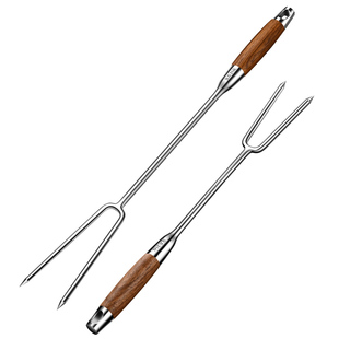 316不锈钢肉叉加长烧烤叉子捞肉抓肉钩炸扣肉勾煮肉卤肉专用工具