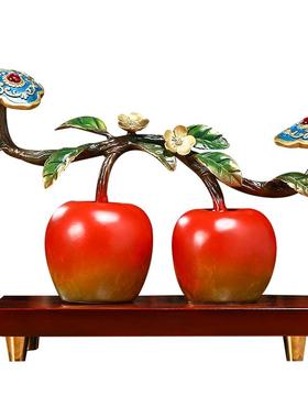 纯铜纯手工艺平安如意桌面摆件