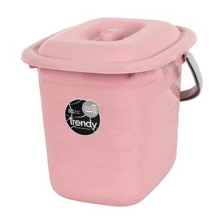 带盖水桶家用长方形手提足浴桶塑料桶泡脚桶洗车用储水桶收纳桶