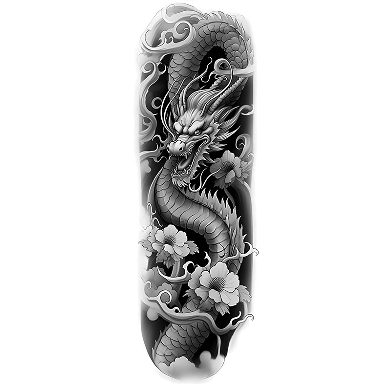 全臂花臂草本纹身贴男防水持久果
