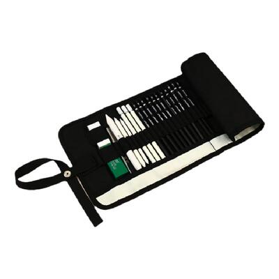 青竹画材素描卷笔袋可折叠便携