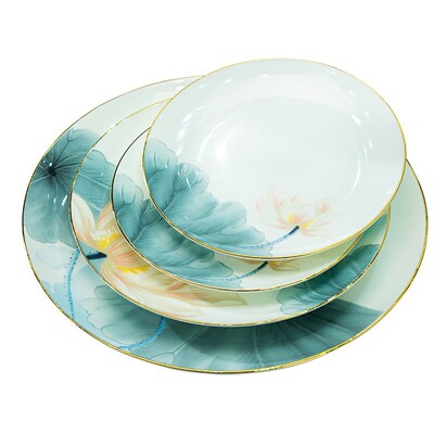 茗官深盘骨瓷定制大众