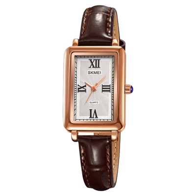 时刻美女士手表长方形复古腕表防