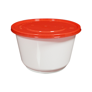 一次性碗食品级家用高端圆形饭菜打包盒外卖餐饮商用微波炉可加热