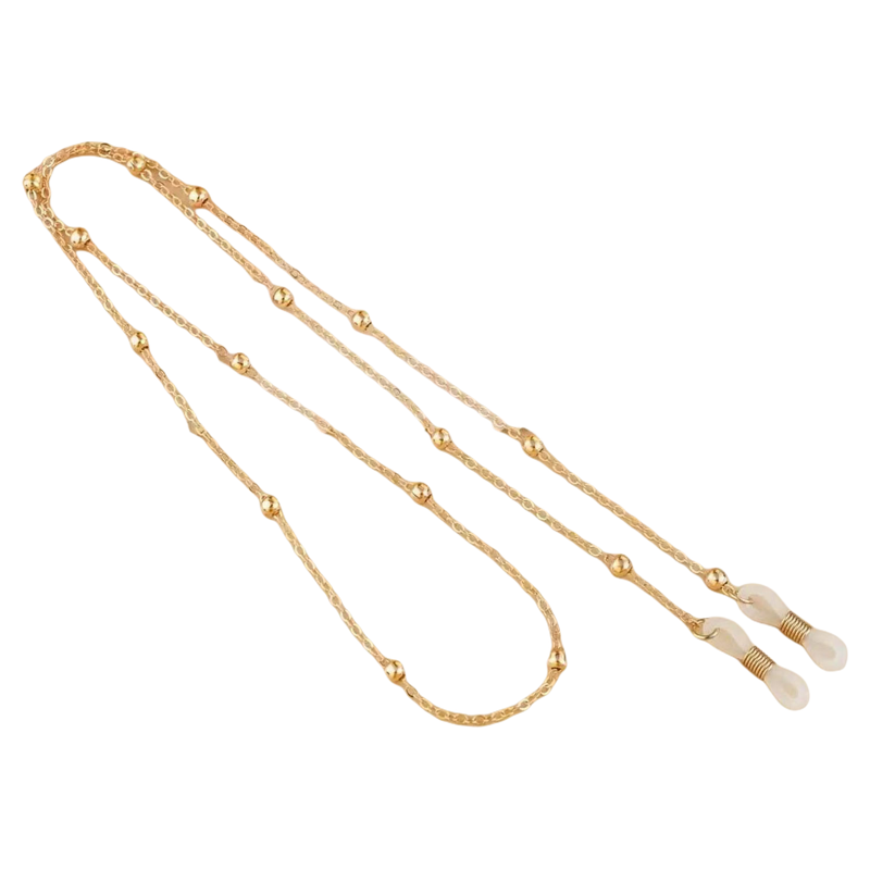 地球超新鲜金靖同款眼镜挂链女金色金属挂绳挂脖链高级感2025新款