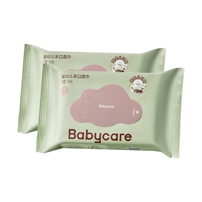 天猫10抽湿巾babycare