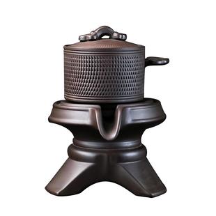 紫砂跳刀功夫茶具懒人泡茶器石磨防烫旋转出水泡茶壶家用茶具单品