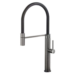 德国ROCUFOO全铜旋转抽拉厨房水龙头岛台洗菜盆水槽冷热万向龙头