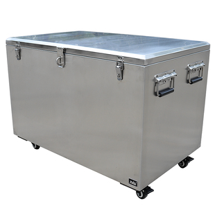 大仙不锈钢工具箱加厚304防水特大号箱子带轮子工业级收纳箱定做