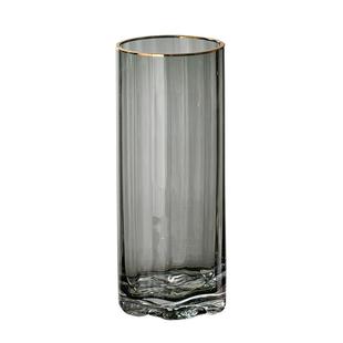 北欧简约创意轻奢透明花瓶水养富贵竹百合玻璃插花瓶客厅餐桌摆件