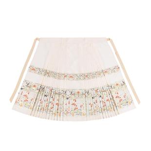 汉尚华莲月灯游一片式织金马面裙明制汉服秋冬新中式穿搭高级感