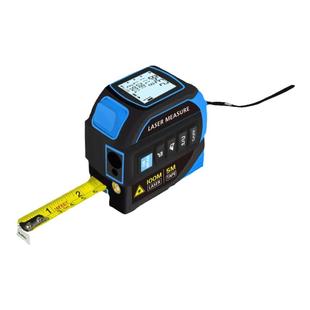 精明猴激光红外测距卷尺十字线5米钢卷尺工程验收测绘手持测量仪