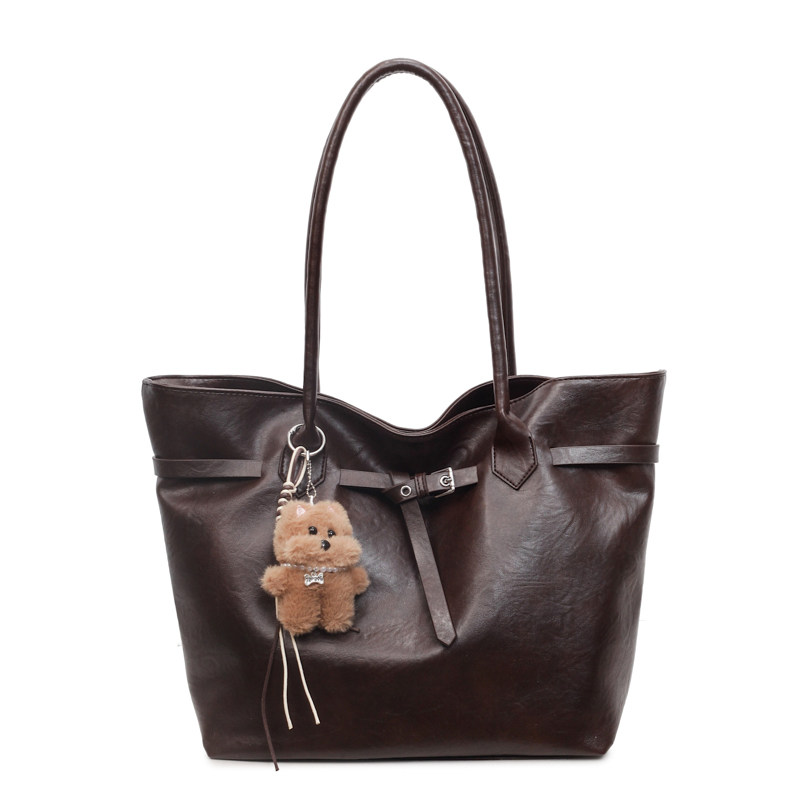 复古大容量包包女2025新款潮时尚百搭托特包小众高级感单肩通勤包