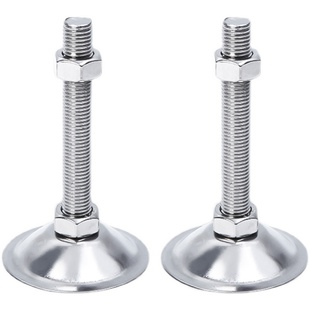 304不锈钢重型喇叭口固定调节脚杯实心支撑关节蹄脚机床地脚螺丝