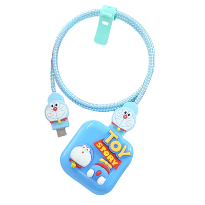 适用苹果40W卡通数据线保护套