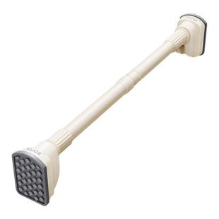 不锈钢伸缩杆晾衣杆免打孔支撑杆窗帘杆强力承重浴帘杆衣柜挂衣杆