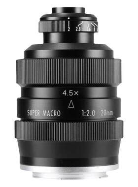 中一光学20mm f2全画幅微距2.5倍镜头适用佳能单反尼康索尼松下L
