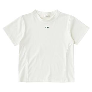 moussy 夏季小高领简约两色短款短袖T恤女010IS480-6731