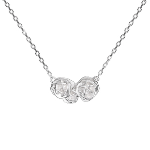 DY沙漠玫瑰项链ins冷淡风纯银女轻奢锁骨链高级感小众品牌520礼物