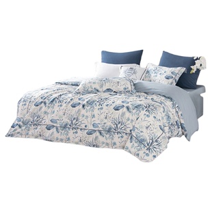 梦洁平实美学正品60支新疆长绒棉亲肤数码印花纯棉全棉四件套轻奢