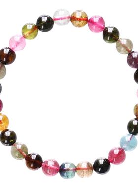 巴西天然糖果色碧玺手串