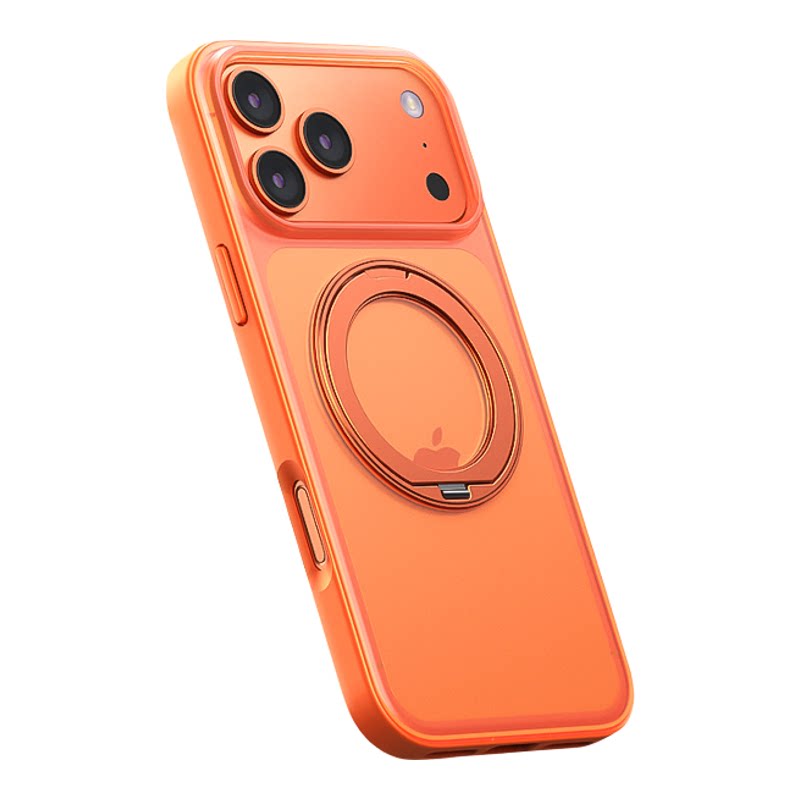 膜力佳适用于iPhone17promax保护壳苹果手机壳磁吸360°可旋转支架16pro防摔保护套17air支点磨砂保护壳