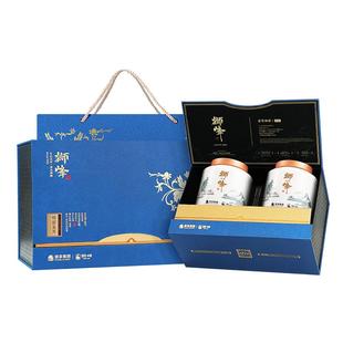 2025新茶狮峰牌龙井茶叶礼盒装明前特级绿茶200g送礼长辈西湖藕粉