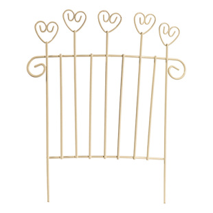 趣味铁艺迷你花盆小装饰微景观造景绿植整形材料创意花园杂货栅栏