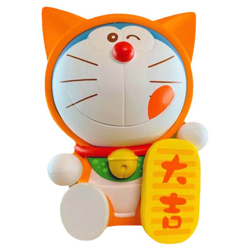正版哆啦a梦福气满满系列盲盒手办叮当猫招财猫网红车载摆件礼物