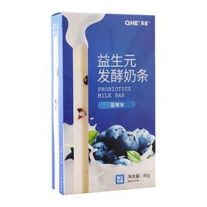 小奶花QHE+其嘉益生元牛奶条80g独立包装零食乳酪棒棒奶棒