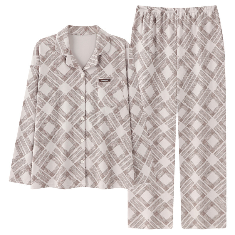 春秋冬季女士德绒开衫长袖家居服