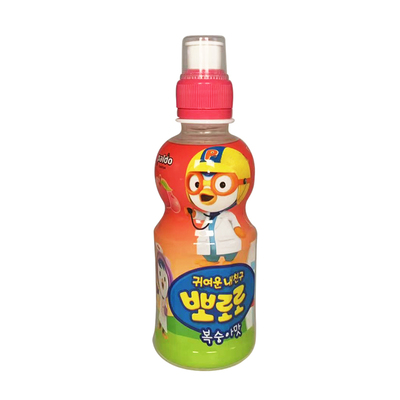 26年新货 韩国进口 啵乐乐 水蜜桃味235ml*24瓶儿童果味饮料整箱