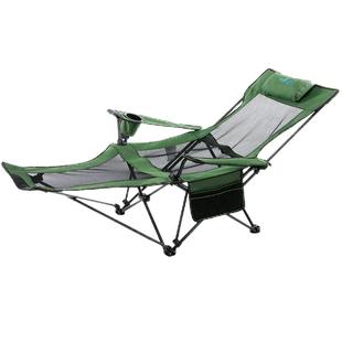 户外折叠躺椅便携扶手椅子钓鱼椅露营收纳椅凳子办公午睡床沙滩椅