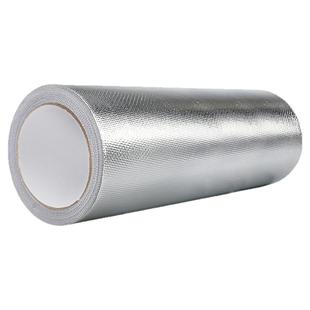 加宽铝箔胶带加厚耐高温工业用胶带自粘保温管道隔热密封空调管防水防晒抗老化地暖纤维玻纤布铝箔背胶锡箔纸