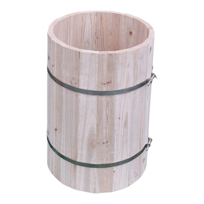 老式土养圆桶诱蜂格子桶