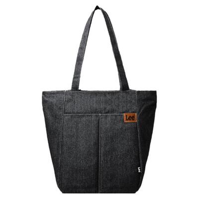 Lee时尚牛仔布托特包大容量
