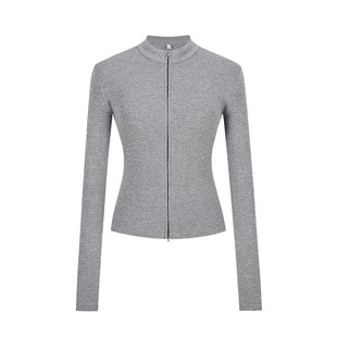 2025新款双面德绒半高领内胆开衫女春秋新款抓绒衣轻薄修身外套