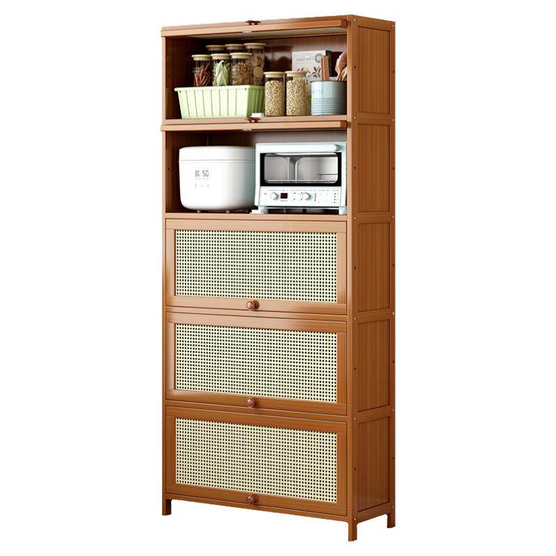 餐边柜子楠竹储物柜一体加宽置物柜立柜厨房客厅靠墙边柜斗柜阳台
